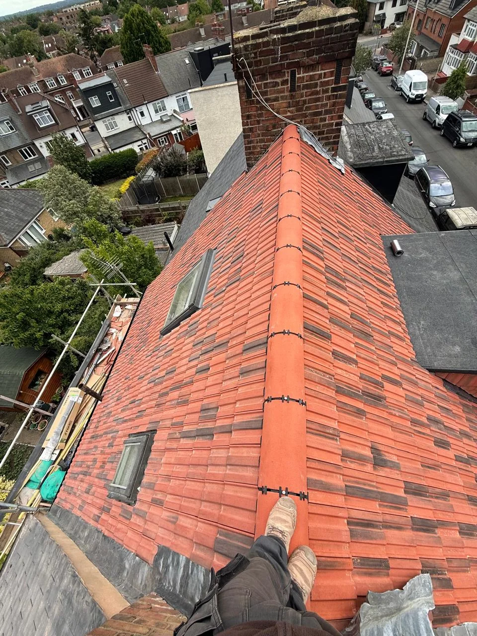Documented RH Roofing slate roof renewal workmanship