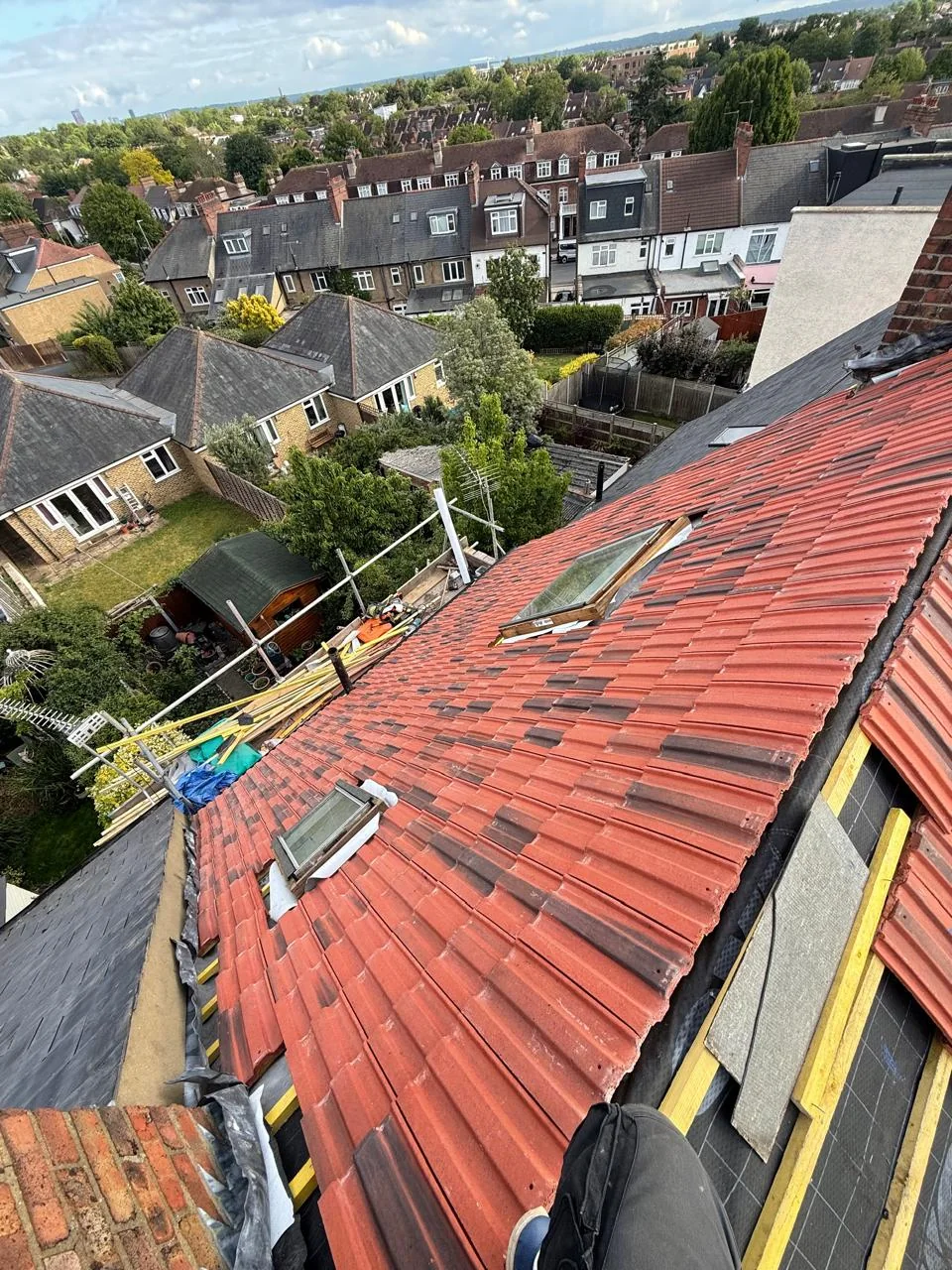 Documented RH Roofing slate roof renewal workmanship