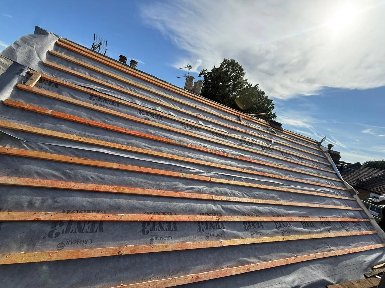 Documented RH Roofing slate roof renewal workmanship
