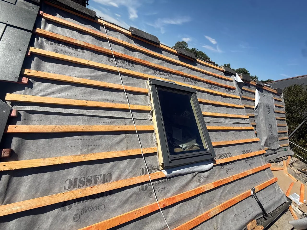 Documented RH Roofing slate roof renewal workmanship
